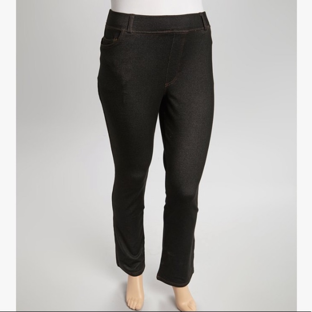 Stretchy dark wash bootcut jeans